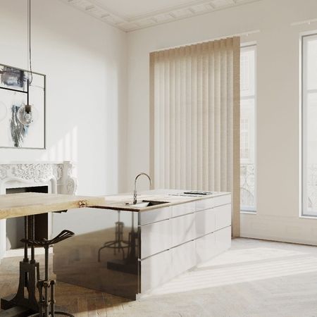 Flächenvorhänge und Vertikalanlagen