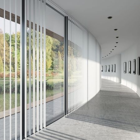 Flächenvorhänge und Vertikalanlagen